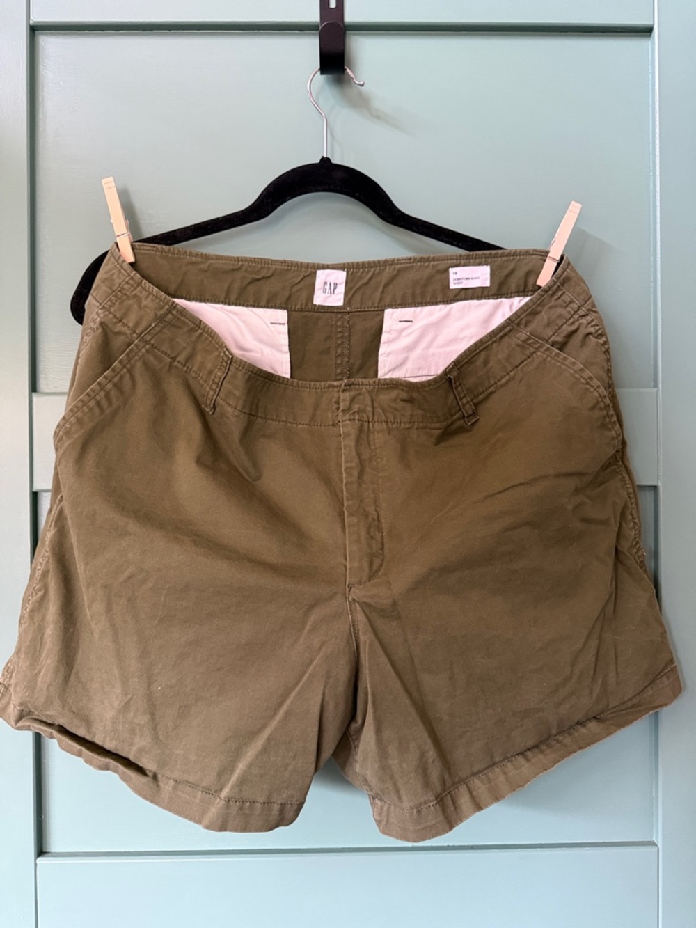 GAP Olive Green Chino Bermuda Shorts